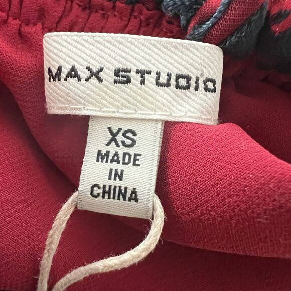 Max Studio Top XS Velvet Burn Out $5 - Picture 3 of 5